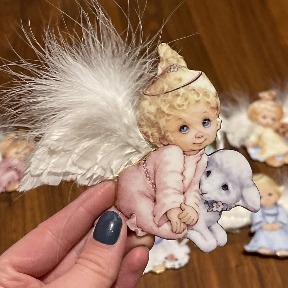 Bradford Exchange:Small Blessings Porcelain Angel Ornament 